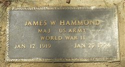 Maj James W Hammond 