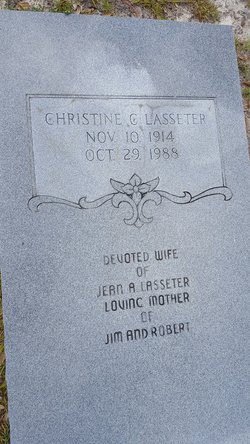 Christine C <I>Coleman</I> Lasseter 