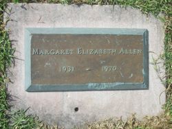 Margaret Elizabeth <I>Crabtree</I> Allen 