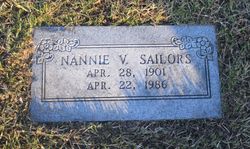 Nancy Verda “Nannie” <I>LeVan</I> Sailors 