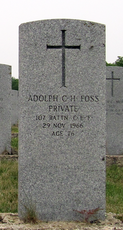 Private Adolph Christian H. Foss 