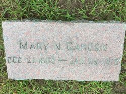 Mary N. <I>Garrison</I> Cahoon 