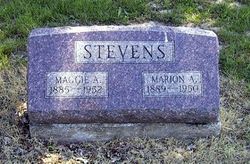 Maggie A <I>Burris</I> Stevens 