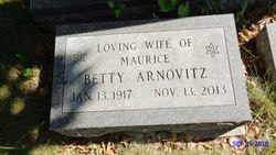 Bertha “Betty” <I>Kotzin</I> Arnovitz 