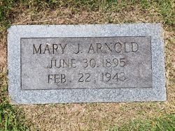 Mary J <I>Clouser</I> Arnold 