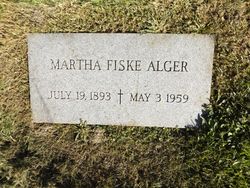 Martha E. L. “Mattie” <I>Fiske</I> Alger 