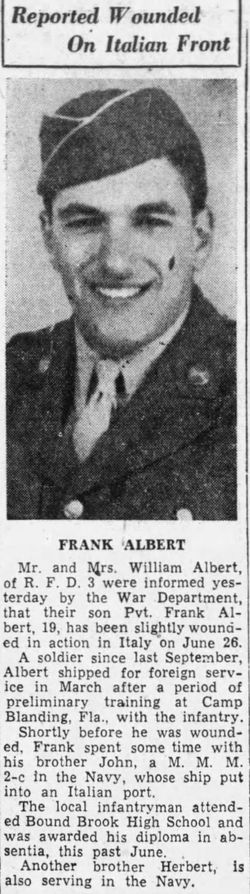 Pvt Frank E Albert 