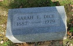 Sarah Elizabeth “Sadie” <I>Keim</I> Dice 