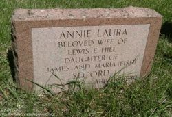 Annie Laura <I>Secord</I> Hill 