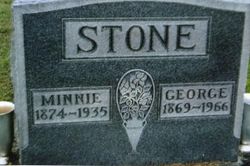 Minerva Belle “Minnie” <I>Chrisman</I> Stone 