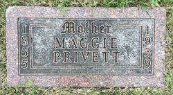 Margaret “Maggie” <I>Mayfield</I> Privett 