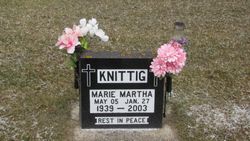 Marie Martha <I>Bley</I> Knittig 