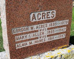Mary Irene <I>Allen</I> Acres 