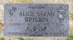 Alice Sarah <I>Force</I> Brisbin 