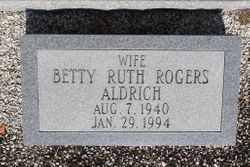 Betty Ruth <I>Rogers</I> Aldrich 