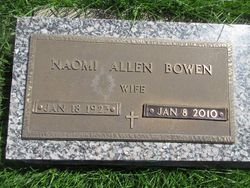 Naomi Abigail <I>Allen</I> Bowen 