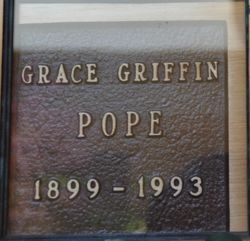 Mrs Grace <I>Griffin</I> Pope 