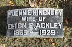 Emily Jennie <I>Hinckley</I> Ackley 