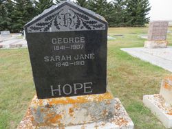 Sarah Jane <I>Hughes</I> Hope 