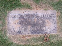 Bertha <I>West</I> Williams 