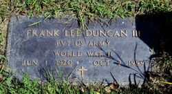 PVT Frank Lee Duncan III