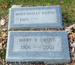 Mary Worthington <I>Bailey</I> Ewing 