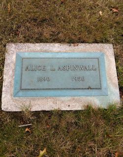 Alice Laura <I>Scott</I> Aspinwall 