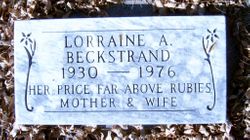 Lorraine Amanda <I>Huwe</I> Beckstrand 