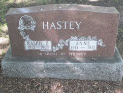 Anne <I>Moulton</I> Hastey 