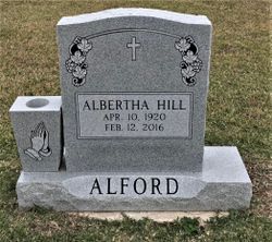 Albertha <I>Hill</I> Alford 