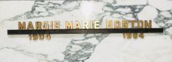 Margie Marie <I>Boone</I> Horton 