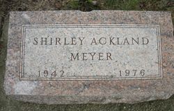 Shirley <I>Ackland</I> Meyer 