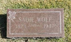 Sadie <I>Barnes</I> Wolf 