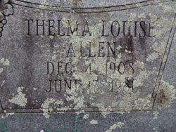 Thelma Louise <I>Ballard</I> Allen 