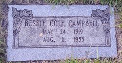 Bessie <I>Cole</I> Campbell 