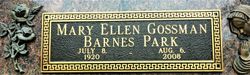 Mary Ellen <I>Gossman</I> Barnes Park 