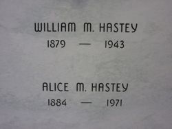 Alice Maude <I>Martin</I> Hastey 