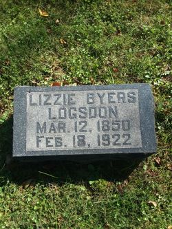 Elizabeth “Lizzie” <I>Byers</I> Logsdon 