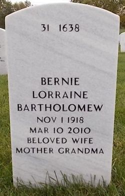 Bernadette Lorraine “Bernie” <I>Elchlepp</I> Bartholomew 