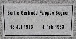 Bertie Gertrude <I>Flippen</I> Begner 