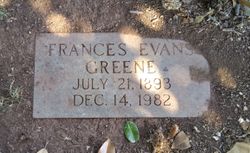 Frances <I>Evans</I> Greene 