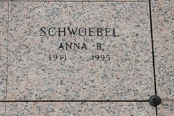 Anna B <I>Washington</I> Schwoebel 