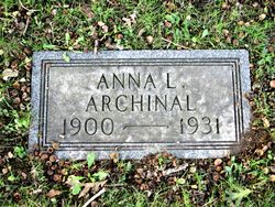 Anna Louise <I>Scarr</I> Archinal 