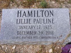 Lillie Pauline <I>Whipkey</I> Hamilton 