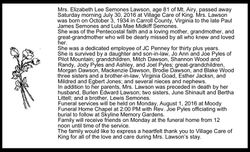 Elizabeth Lee <I>Semones</I> Lawson 