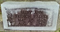 Mary Ann <I>French</I> Helvey 