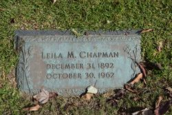 Leila May <I>Dunlap</I> Chapman 