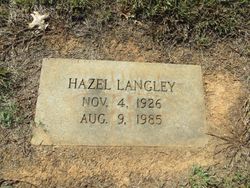 Hazel <I>Tucker</I> Langley 