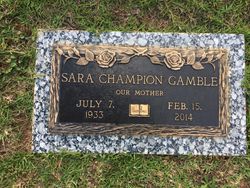 Sara Nell <I>Champion</I> Gamble 