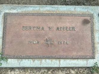 Bertha Viola <I>Slusser</I> Appler 
